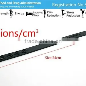 Noproblem Tourmaline Friendship Fashion Power Health Elastic Silicone Bracelet for Couple thumbnail-3