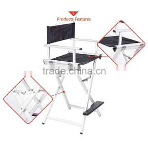 CE Certificate Aluminum Director Chair Black Makeup Chair thumbnail-5