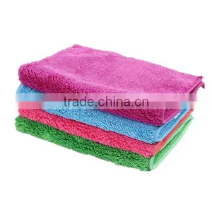 Coral Velvet Household Cleaning Cloth/Double Layer Thickening Dishcloth thumbnail-1