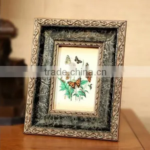 Top Quality Table Wall Decorative Archaistic Wooden Picture Rahmen Handmade Baroque Antique Natural Solid Wood Photo Frame thumbnail-2