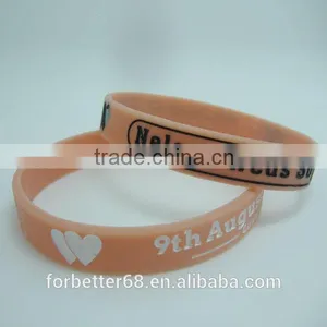 Debossed Inkfilled Bracelets| Engraved Colors Filled Bracelets thumbnail-1