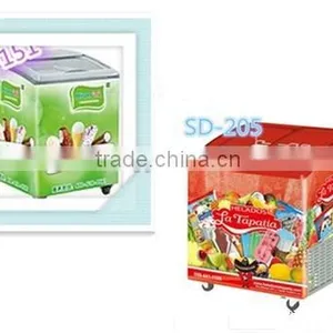 Top Sliding Glass Door ,double Door Chest Ice Cream Freezer. thumbnail-3