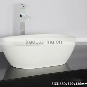 Modern Style Cabinet Wash Basins, Stone Resin Bathroom Wash Basin, Wall Hung Wash Basin thumbnail-2