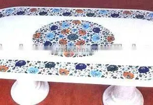 White Marble Dining Table thumbnail-1