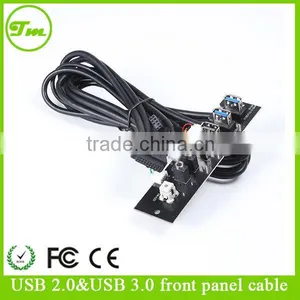 USB3.0 Cable Elbow+usb 2.0 Female+audio Cable+PCB13133 Front Panel Cable thumbnail-1
