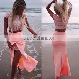 New Stylish Lady Women's Sleeveless O-neck Party Cocktail Skirt And Top Set Dress thumbnail-1