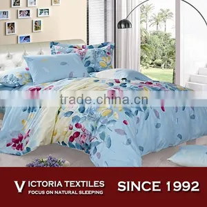 NEW LISTING Serenity Sky Blue Bedding Full/Queen Leaves Duvet Cover and Shams Set thumbnail-1