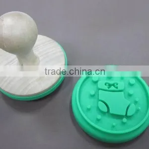 Factory Manufactured Dia. 6cm Silicone Cookie Tools Christmas Boots Silcione Cookie Stamp thumbnail-1