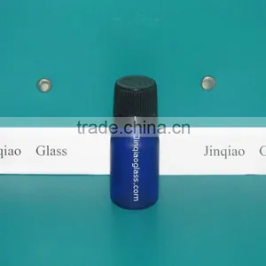 Blue Essential Oil Glass Fancy Bottle thumbnail-1