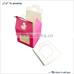 Custom Mini Delicate Square Window Cake Boxes With Handle thumbnail-4