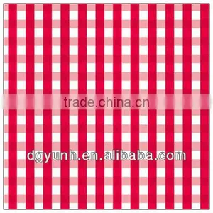 Magenta Gingham Oilcloth Tablecloth thumbnail-1
