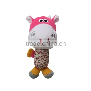 Baby Plush Confort Toy Kaifulan New Style Bell Inside Pink Cattle thumbnail-1