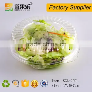 Transparent Take Away Plastic Salad Box With Lid thumbnail-4