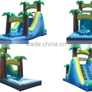 Inflatable Wet Slide Jungle, Waterslide Inflatable JFIS-1196 thumbnail-1