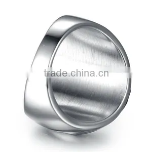 Vintage High Polished Simple 316L Tatianium Plain Ring thumbnail-4