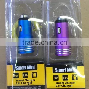 Smart Travel Car Charger With Dual USB Slot 2.1A/1A for Gift thumbnail-3