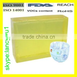 Supply Block Shaped Jaour Hot Melt Adhesive China for Baby Diaper thumbnail-1