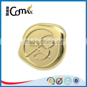 New Design Shiny Gold Metal Logo For Handbag thumbnail-4