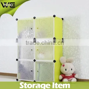 Modern Plastic Folding Bedroom Wardrobe Closet Hot Sale Design FH-AL0021-6 thumbnail-2