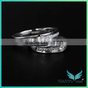 Laste Fashion Style Engagement Ring Moissanite Sic Silicon White Color Round Brilliant Cut Dirt Cheap Moissanite Rings thumbnail-1