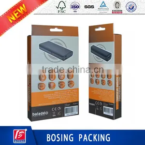 Portable Charger Custom Design Ivory Board Packaging Box With Hook thumbnail-2