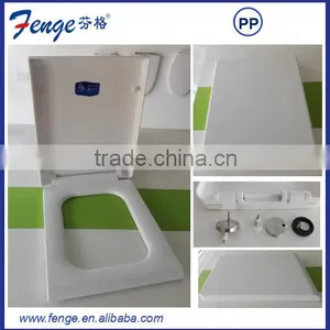 High Quality Square Family Toilet Seat With Stainless Steel Hinge thumbnail-2