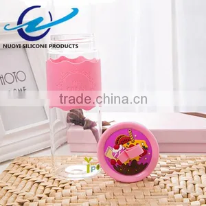 Hot Sale Creative Silicone Portable Water Bottle Drinkware Silicone Cup Sleeve Sleeve thumbnail-3