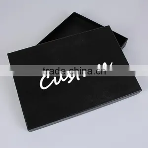 Black Cardboard Gift Package Hard Gift Paper Box thumbnail-1