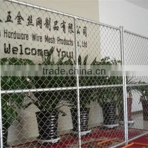 6'X12'Outdoor American Used Temporary Construct Chain Link Fence for Safety With Feet thumbnail-1