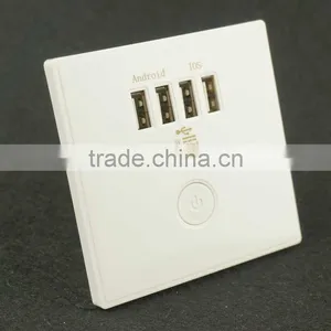 Best Selling Electrical Outlet Usb Wall Charge Socket With Turn/off Switch thumbnail-2