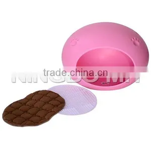Pet Dog Cat Egg Shaped Pod Sleeping Bed House/Cat Toilet - Pink thumbnail-2