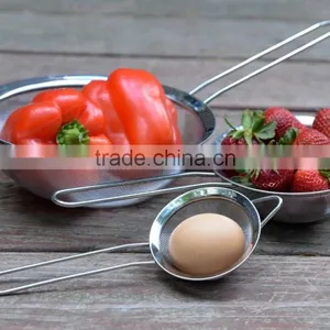 Stainless Steel Fine Tea Mesh Strainer Colander Sieve With Handle for Kitchen Food Rice Vegetable,set of 3 thumbnail-2