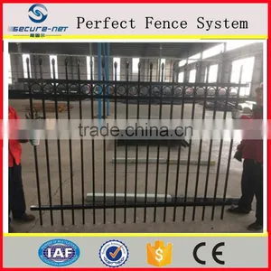 Powder Coated Hot Dipped Galvanized Picket Fence/Iron Fence Pickets/Metal Railing Pickets Palisade Fence thumbnail-1
