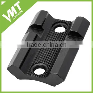 Customized Black Anodised Aluminium Made Weaver Rail Base for Hunting Scopes thumbnail-1