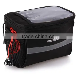 Roswheel 3.5L Bike Handlebar Bag Bicycle Cycling Supplies Front Tube Pocket 600D Map Pack for Riding Cycling thumbnail-5
