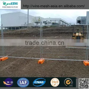 Galvanised Temporary Fence With Clamps & Concrete Block for Australia thumbnail-1
