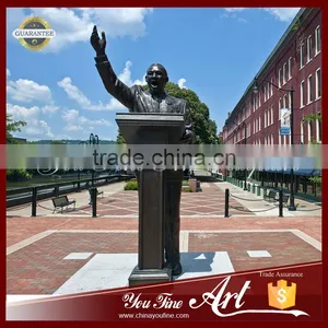 Life Size Bronze Speech Martin Luther King Statue At The Podium thumbnail-1