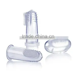 Soft 100% Silicone Massage Finger Toothbrush/children Finger Toothbrush thumbnail-2