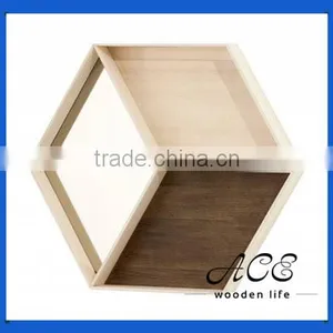 Cheap 3 Color Round Wooden Hook Wall Decoration Solid Wood Display Shelf thumbnail-1
