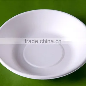 7inch Disposable Sugarcane Shallow Bowls 190x40 L006 thumbnail-1