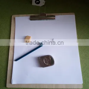 Officemate Recycled Handmade Hardboard A5 Wood Clipboard With Cover and High Capacity Detachable Clip thumbnail-6