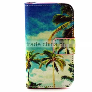 Cheap PU Leather Phone Case Flip Leather Holster Protective Back Covers for Samsung 8190 thumbnail-6