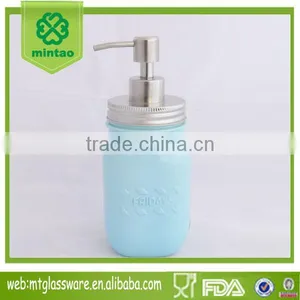 New Design Mason Jar Soap Dispenser With Stainless Steel Lid thumbnail-1