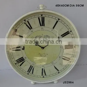 Vintage Style Metal Table Clock in White Colour Other Colours Available thumbnail-1