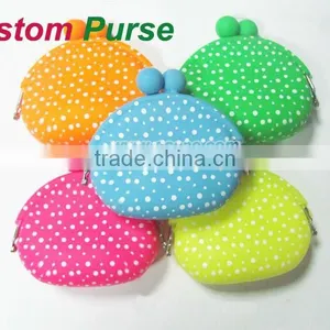 Cheap Promotional Mini Silicone Purse Coin Bag thumbnail-1