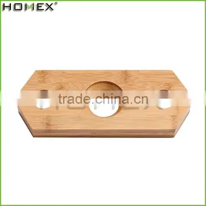 Bamboo Wine Bottle & Glass Caddy Homex-BSCI Factory thumbnail-1