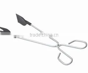 Food Tong Iron With Powder Coating Plastic Coating Handle thumbnail-2