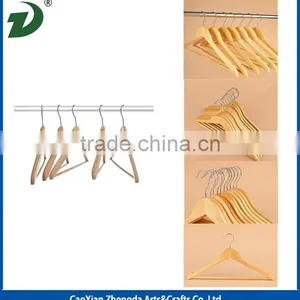 Cheap Factory Price Coat Hanger for Clothes, Antique Wooden Hangers thumbnail-5