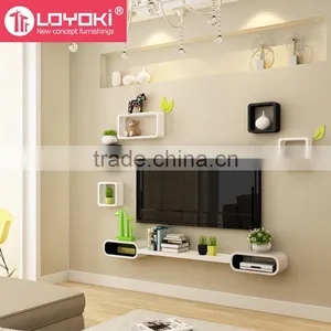 2016 New DIY Assembly Wall Mount TV Console Wall Floating Shelf for Home Decor TV Console thumbnail-4