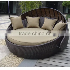 2016 Hot Sale Round Rattan Lounger for Beach thumbnail-4